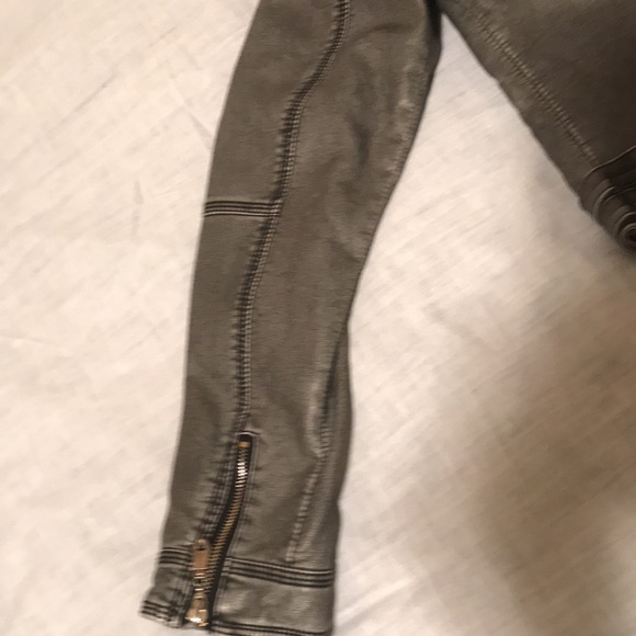 Grand Oriental Faux Leather Crop Jacket - Picture 13 of 16